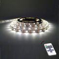 Battery Operated Led Strip Lights White With Remote, 8 Modes, Dimmable, Timer, Cuttable, For Pc Tv Kitchen Decor (2M 60Led) - Rgb Led Strip Light. 