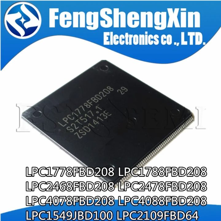 10pcs LPC1778FBD208 LPC1788FBD208 LPC2468FBD208 LPC2478FBD208 LPC4078FBD208 LPC4088FBD208 LPC1549JBD100 LPC2109FBD64 QFP IC chip WATTY Electronics