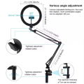 Overhead Video Stand with 10 inch Ring Light and Phone Mount for Drawing, Cooking Video, Facebook, YouTube Live.