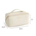 Large Travel Cosmetic Bag for Women Leather Makeup Organizer Female Toiletry Kit Bags Make Up Case Storage Pouch Luxury Lady Box.