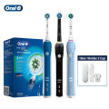 Original Oral B Electric Toothbrush PRO 4000 3D Tooth Brush Pressure Sensor Daily Clean Gum Cares Whitening Soft Sensitive Modes. 