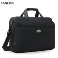 Waterproof Tough Oxford 16 Inch Laptop Case Briefcase Large Capacity Men's Office Business Bag Expansion Travel Laptop Bag 6402.