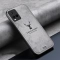 New Phone case Vivo Y33s Y 33s Back cover Fabric Luxury Deer Cloth Frosted Shockproof Soft Silicone Edges Hard Cute Cover Vivo Y33s V2109. 