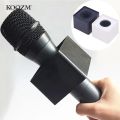 Microphone Logo Flag Station Square Shaped Interview KTV Mic Station Cube Interview Box ABS Prop Stand News Reporter Injection.