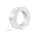 Double Sided Transparent Nano Tape 1 Meter Durable No Trace Reusable Waterproof Adhesive Tape Cleanable Washable Magic Nano Tape Magic Tape Magnetic Tape Double-Sided Household Product Wall Hanger Strong Adhesive Nano-Tape.