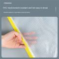 12Pcs Mesh Zipper Pouch Document Bag Plastic Zip File Folders, Letter Size/A4 Size for Office Supplies.