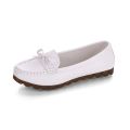 Flat women's single shoes, soft soles, beanie shoes, soft leather casual cow tendon soles, mom shoes, small white shoes, light work shoes, tide. 