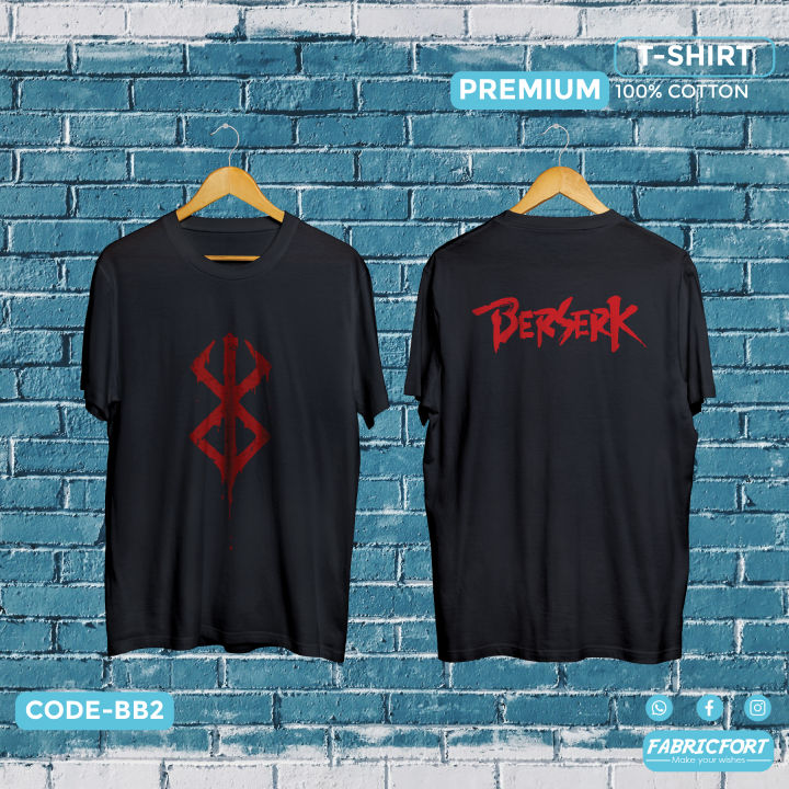 Berserk ClassicCotton Men's Soft T-Shirt - Basic Round Neck Casual Tee