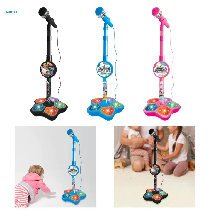 Music%20Sing%20Microphone%20Toy%20with%20Flashing%20Stage%20Lights%20Kids%20Microphone%20and%20Stand%20Girls%20Age%203+%20-%20Image%207