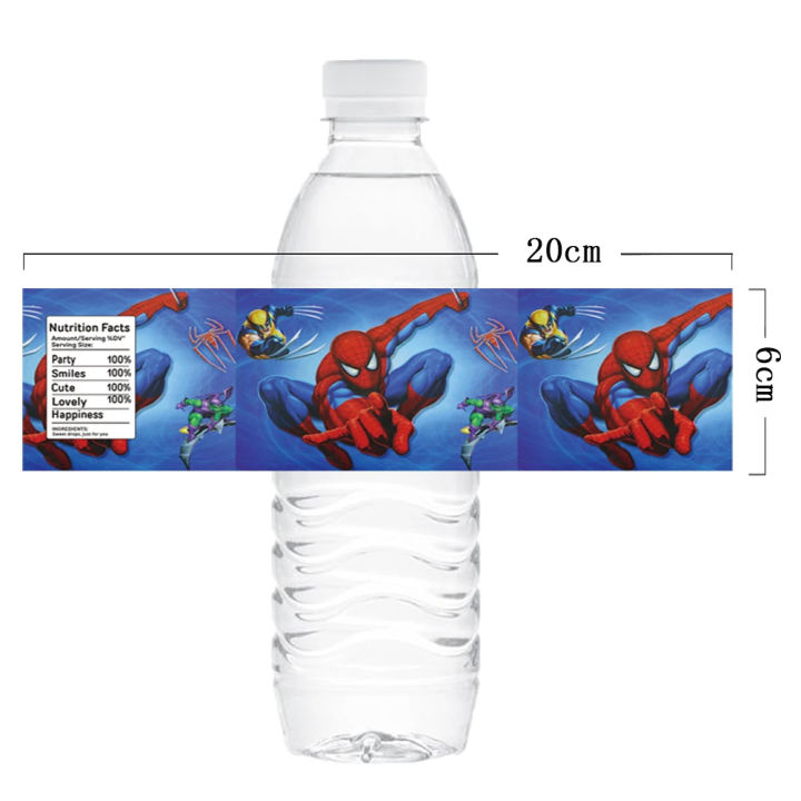 10/30%20Pc%20Superhero%20Spiderman%20Water%20Bottle%20Labels%20Avengers%20Theme%20Waterproof%20Stickers%20for%20Kids%20Boys%20Birthday%20Baby%20Shower%20Supplies%20-%20Image%204