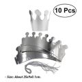 10Pcs Kids Birthday Hat Happy Birthday Paper Hats Prince Princess Crown Party Decoration for Boy Girl Birthday Party Decorations.