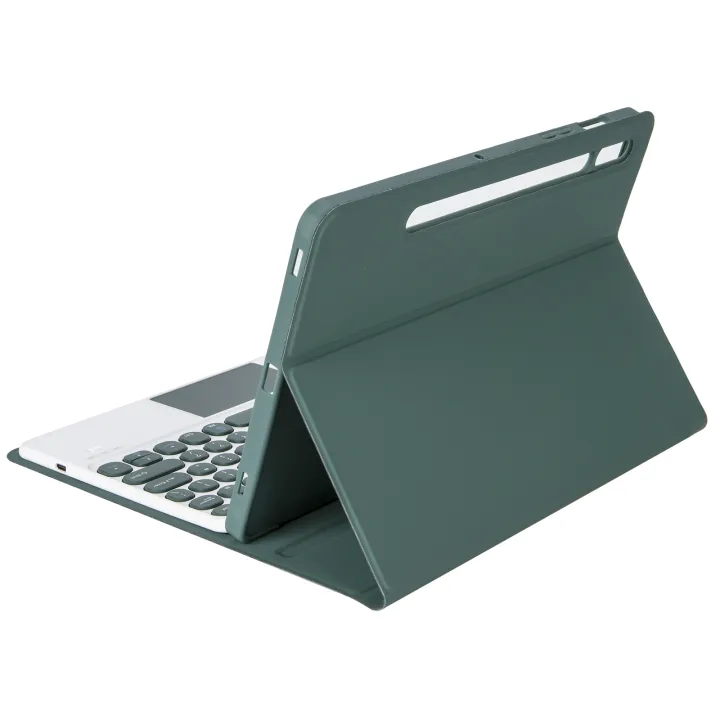 YA700B-A%20Candy%20Color%20Skin%20Feel%20Texture%20Round%20Keycap%20Bluetooth%20Keyboard%20Leather%20Case%20with%20Touchpad%20For%20Samsung%20Galaxy%20Tab%20S8%2011%20inch%20SM-X700%20/%20SM-X706%20&%20S7%2011%20inch%20SM-X700%20/%20SM-T875(Pink)%20-%20Image%206
