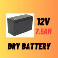 UPS battey / Battery for UPS / 12v 7.5ah battery / 12v 7.5ah dry battery. 