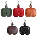 3D Headphone Case for Airpods Pro Case Leather Cover Dark Brown. 