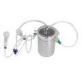 Manual Milking Machine 2000ml Effort Saving Control Stainless Steel Bottle Portable Milking Kit for Milk Plant Farm. 