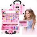 Kids Makeup Cosmetics Playing Box Princess Makeup Girl Toy Play Set Lipstick Eye Shadow Safety Nontoxic Toys Kit for Girl Giftcosplay. 
