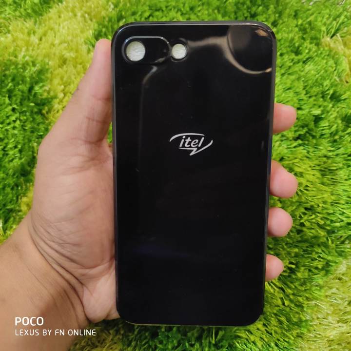 For New Glossy Cover for Itel A25, A25 Pro, A35 Silicone Back Cover With Camera Protection