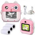 Digital Camera Toys Kids Instant Print Thermal Print Camera Instant Print Photo Video with 32G Memory Card Kids 1080P HD. 
