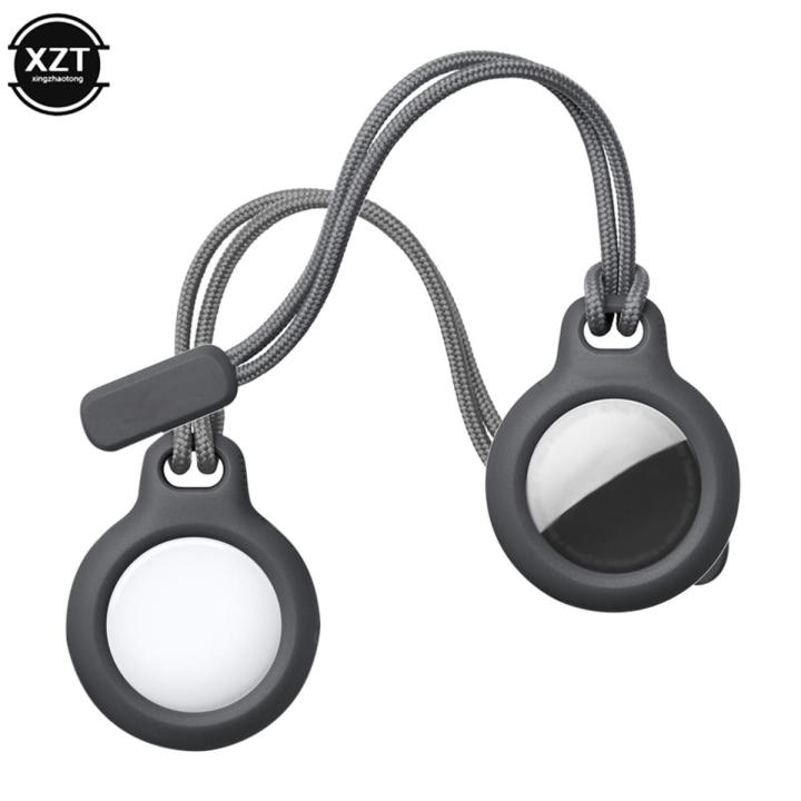 Secure Holder with Strap for Apple Airtag Case Protective Cover Bumper Tracker Accessories Anti-scratch Keychain Air tag case