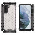 Quiberk for Samsung Galaxy S21 FE 5G Honeycomb Patterned Case Hard Clear Shockproof Rugged Back Cover. 