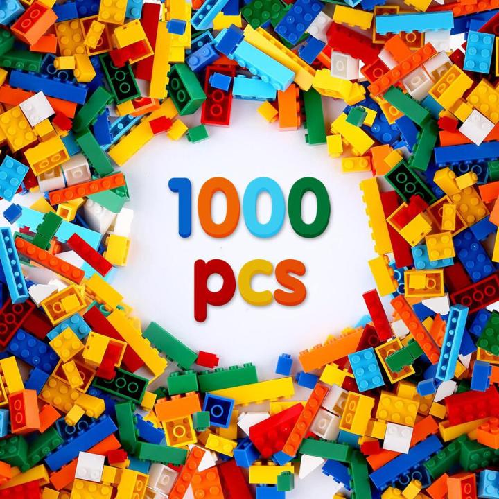 1000 pieces of building blocks city DIY creative building blocks ...