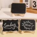 1/10pcs Mini Message Blackboard Wood Chalkboard Wooden Memo Black Board Collapsible Writing Boards.
