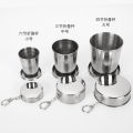 304 Stainless Steel Folding Adjustable Cup Water Cup Outdoor Travel Portable Metal Wine Glass Supply Factory Direct Supply. 