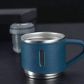 500ml Double-layer Stainless Steel Thermos Thermos Coffee Tumbler Business Travel Water Bottle Tea Infuser Bottle with Portable Water Cup.