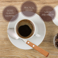 Wooden handle western food spoon Household ice spoon condiment salt spoon Kitchen spoon. 