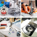 Sewing Machine Sewing Machine Bobbin Case and 5 Bobbins tools tools. 