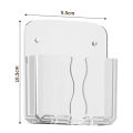 Wall Mounted Phone Holder Organizer Storage Box Remote Control Mounted Mobile Phone Plug Wall Stand. 