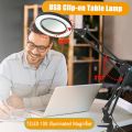 72 LED 10X NEW Illuminated Magnifier USB 3 Colors LED Magnifying Glass for Soldering Iron Repair/Table Lamp/Skincare Beauty Tool.