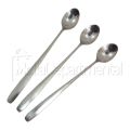 3 pcs stainless steel long hundle pickling spoon silver colour 8 inch long.