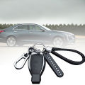 Anti-Lost Car Key Pendant Split Rings Keychain Phone Number Card Keyring Auto Vehicle Key Chain Car Accessories. 