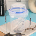 Breakfast Fruit Oat Yogurt Salad Cup With Lid And Spoon Fork Two-layers Food Storage Bento Box Fitness Fat-Reduced Taper Bowl Gonghpng. 