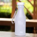 Crystal Water Bottle Transparent Frosted Leak-proof Plastic kettle 550mL Portable Water Bottle for Travel Yoga Running Camping.