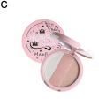 3-color Contouring Powder Rose Pink Bronzer Palette Long Lasting Natural Stereoscopic Face Shading Powder Contour Powder Palette.