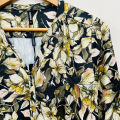 Ladies Three Quarter Sleeve Soft Floral Casual Tops From Levin.