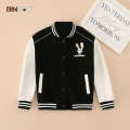 Children's clothing girls' autumn coat spliced baseball Zhu Xiaodi printed cartoon jacket cut size special offer. 