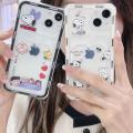 Set card holder U wallet protection phone case Ma Charlie Brown Clear hone 1 Cute cartoon Snoopy x soft TP for iP5 Pro 14 13 12 11 Pro. 