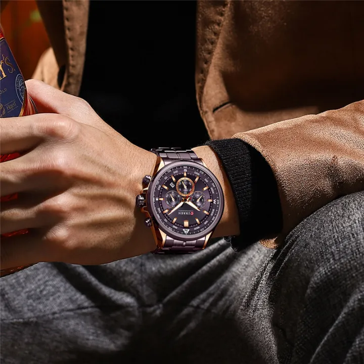 CURREN%208399%20Men's%20Luxury%20Watches%20Fashion%20Sporty%20Wristwatches%20Male%20Chronograph%20Quartz%20Stainless%20Steel%20Clock%20with%20Luminous%20Hands%20-%20Image%207