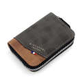 Kingdushi Organ Large Capacity Card Clip Men's ID Bag Multi functional Zipper Small Wallet. 