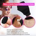 Double Sided Hammam Shower Bath Scrub Glove Scrub Mitt Peeling Glove Exfoliating black Removal Mitt for Bath Shower Spa. 