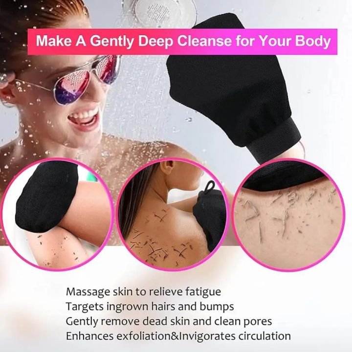Double%20Sided%20Hammam%20Shower%20Bath%20Scrub%20Glove%20Scrub%20Mitt%20Peeling%20Glove%20Exfoliating%20black%20Removal%20Mitt%20for%20Bath%20Shower%20Spa%20-%20Image%203