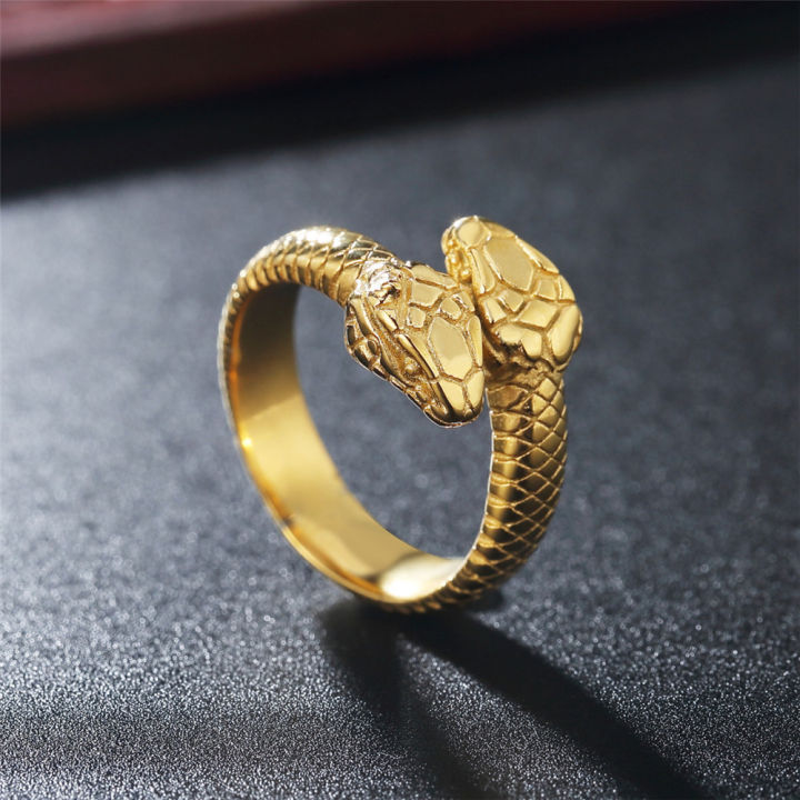 Personalized%20Men%20Stainless%20Steel%20Rings%20Silver%20Black%20Steel%20Rings%20Retro%20Snake%20Head%20Titanium%20Steel%20Rings%20-%20Image%204