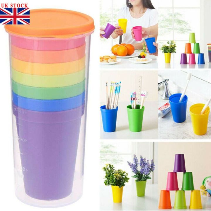 7PCS%20Colorful%20RainSet%20Cup%20Picnic%20Travel%20rtable%20Color%20Plastic%20Cups%20becue%20Camping%20Festival%20Birthday%20Cups%20Tea%20Cup%20Set%20-%20Image%204
