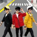 2023 Children Boys Fshion New Jackets Spring Kids Coats Jackets For Boys Teenage Hooded Outfit Windbreaker 5 6 7 8 10 12 Years. 