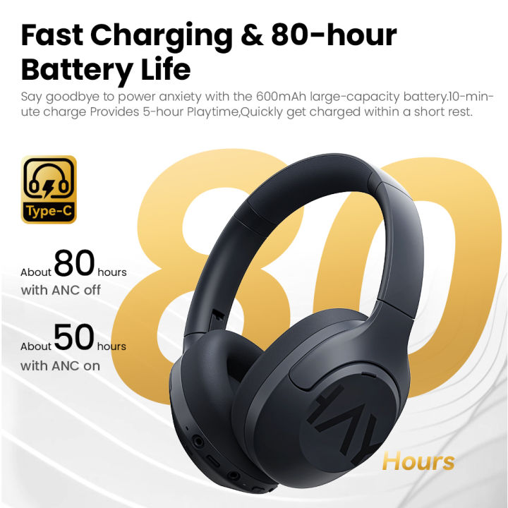 HAYLOU%20S30%20Wireless%20Bluetooth%205.4%20Headphones%2043dB%20Adaptive%20Noise%20Cancelling%20Headsets%2040mm%20Driver%2080H%20Playtime%20Earphones%20-%20Image%203