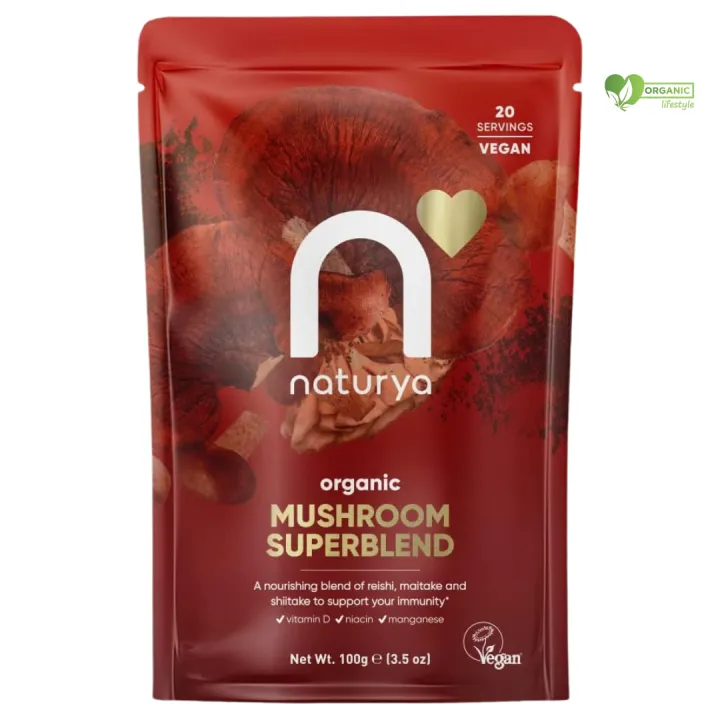 Naturya Organic Mushroom Superblend  100 gm -UK