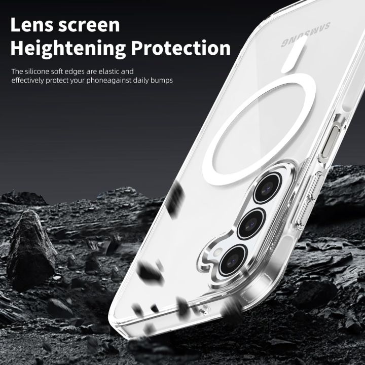 Samsung%20Galaxy%20A16%205G%20Non-Yellowing%20Clear%20Hard%20Polycarbonate%20Transparent%20Back%20Cover%20,Compatible%20with%20MagSafe%20Charging%20-%20Image%204